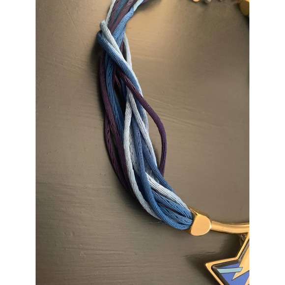 Michaela Frey Enamel Medallion Necklace // Vintage 1980s Avant Garde Jewelry - Picture 8 of 9